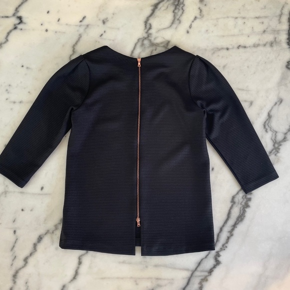 Club Monaco Top with Rose Gold Zipper - Picture 10 of 13